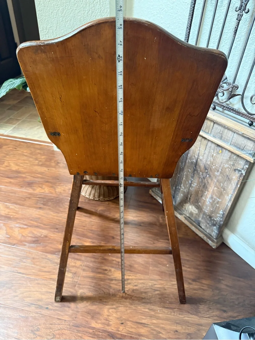 Antique Vintage Wooden High Chair